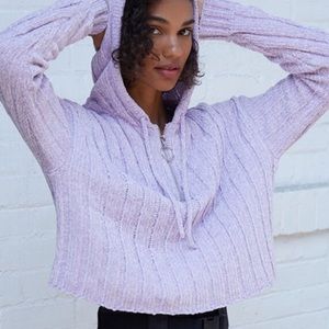 Kendall and Kylie Chenille Cropped Sweater